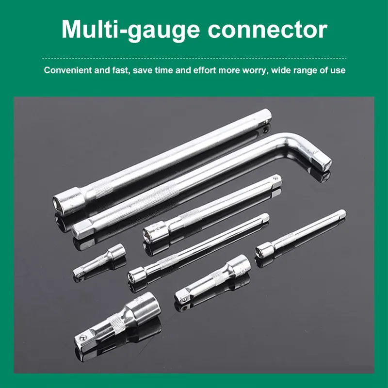 THPT 144 Pcs Ratchet Socket Set 1/2 1/4 Tool Kit Toolbox Case Wrench Spanners Car Repair Mechanics