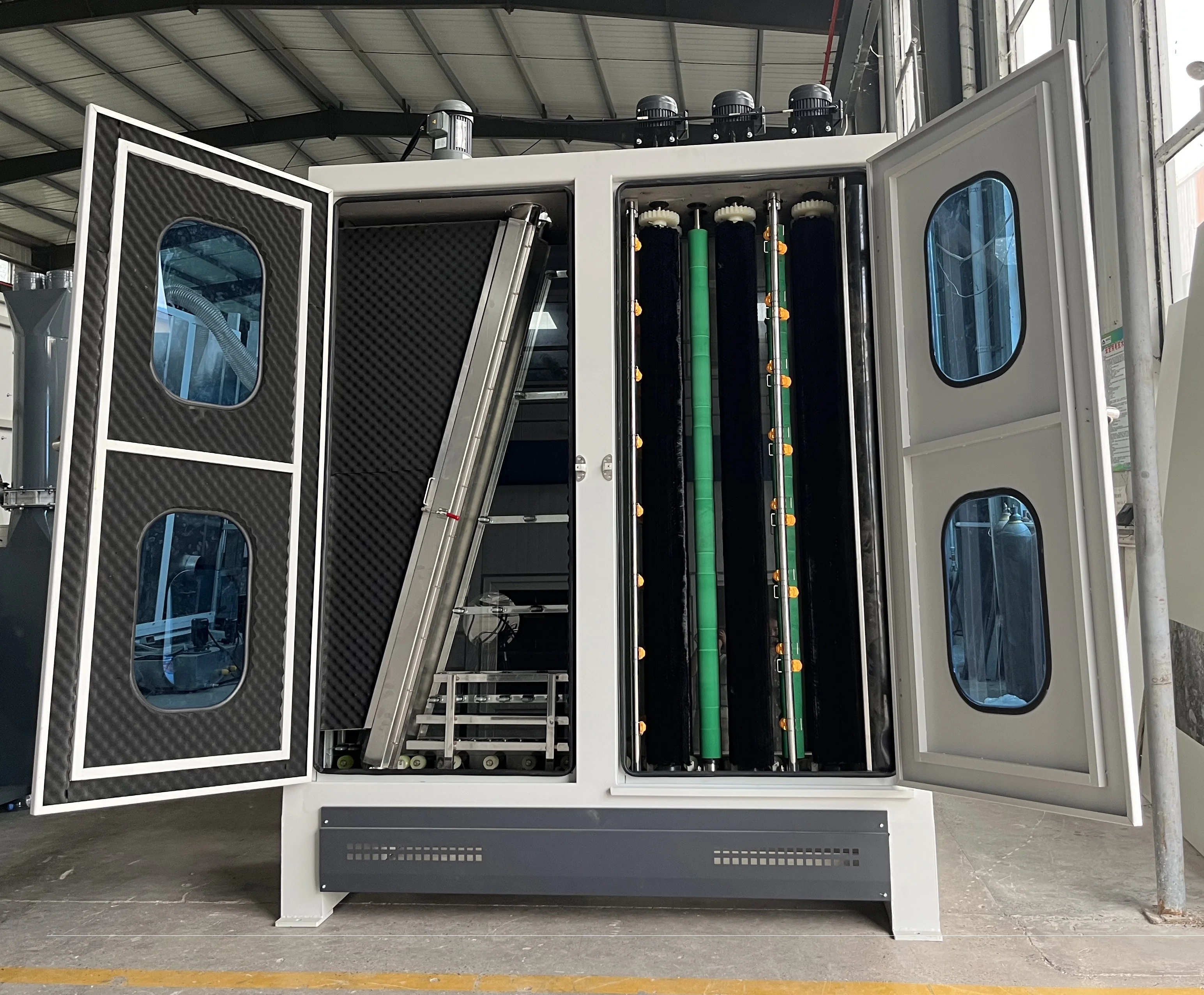 Insulating Glass Processing Vertical Glass Washing Machine Manufactures Glass Cleaning Drying Machinery
