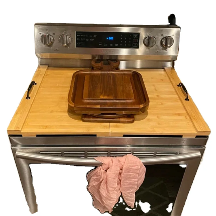 Noodle Board Stove Cover Large Size Wooden Acacia Noodle Board