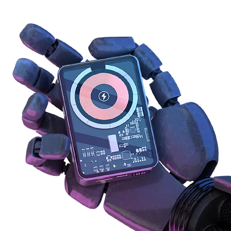 CYKE Power Bank Wireless Charging 10000mah Metallic Feel Visible Body Portable Slim Mini Wireless Magnetic Power Banks