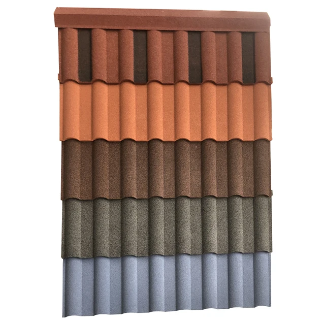 Factory Supply FRP Roof Tiles Color Stone Coated Metal FRP Roof Tiles Lightweight FRP Roof Tile For Building