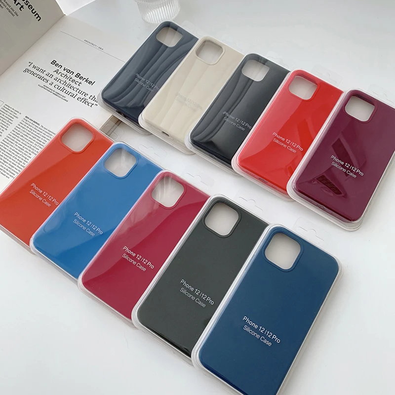 Luxury Silicone Phone Case for iPhone 11 12 13 14 Pro Max 7 8 Plus XR X XS SE Shockproof Cover Factory Wholesale