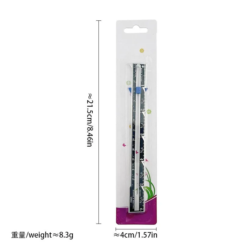 Homemade Sewing Edge Ruler Manual DIY Ruler Manual Patchwork Ruler Positioning Measure Button Edge Distance Parallel Lines