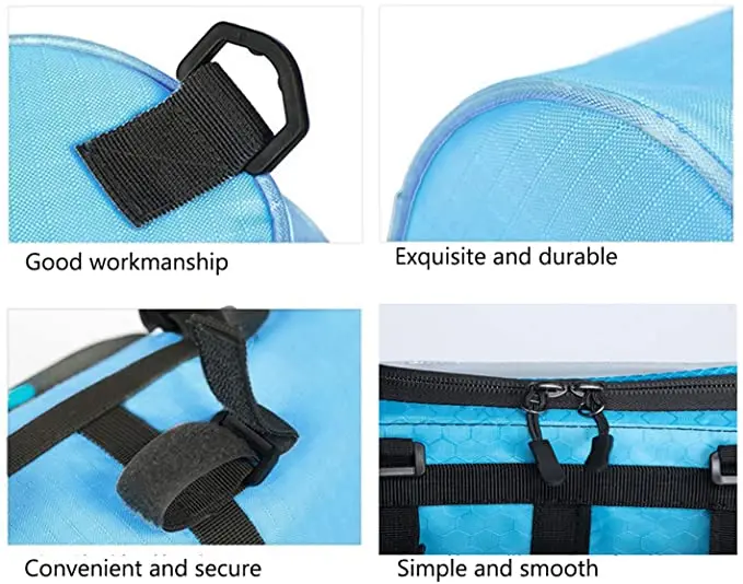 Bike Handlebar Triangle Frame Adjustable Waterproof Bicycle Front Storage Bag Large-Capacity Cycling Front Pack