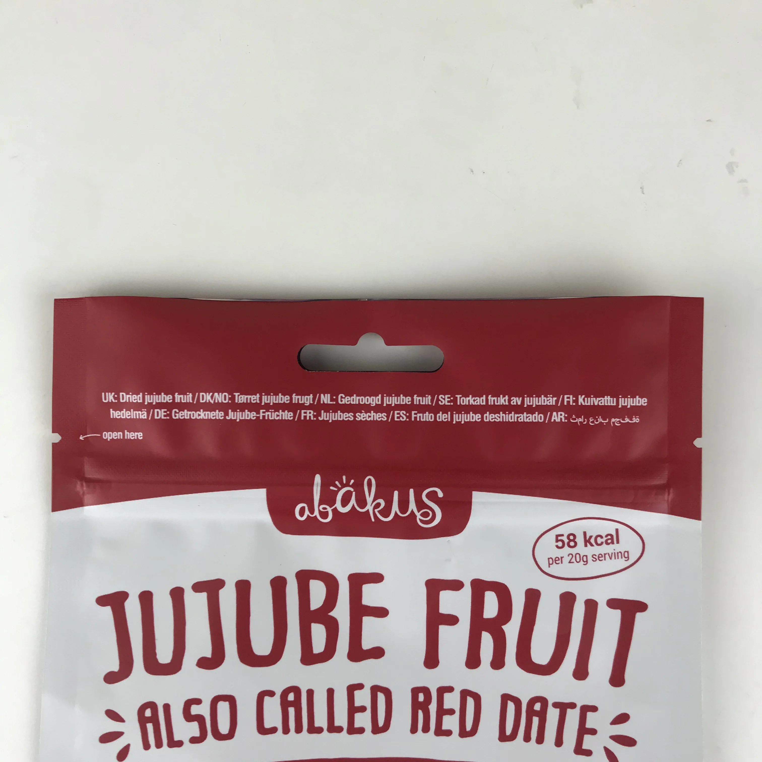 China manufacture aluminum foil pouch for snack packaging dry fruit bag with euro hole