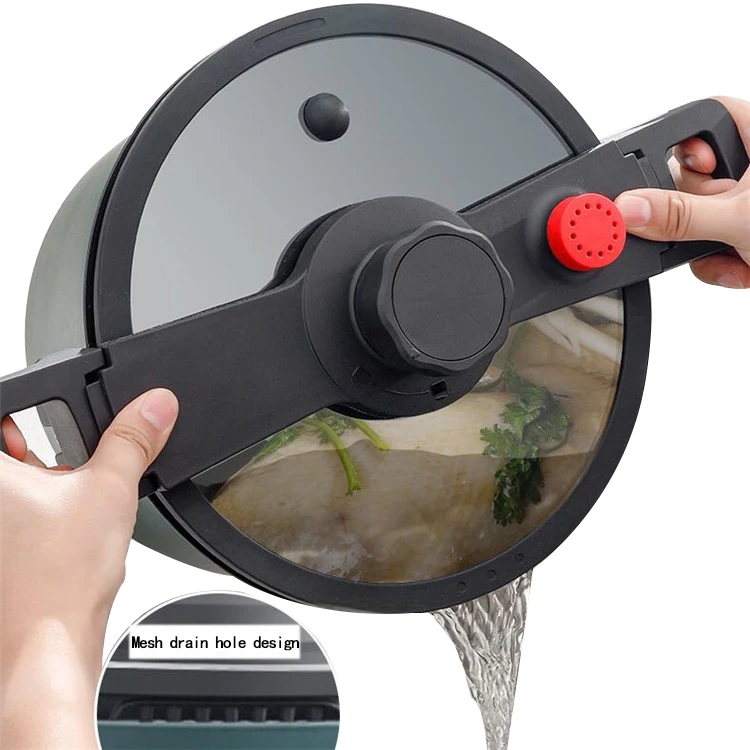 
Best Quality Multifunction Non Stick Induction Gas Universal Aluminium Low Pressure Cooker 