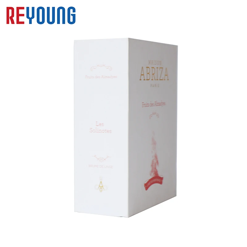 Custom Book Shape Magnetic Lid Cardboard Fragrance Packing Pox Luxury Packaging For Perfume Bottle With EVA Insert