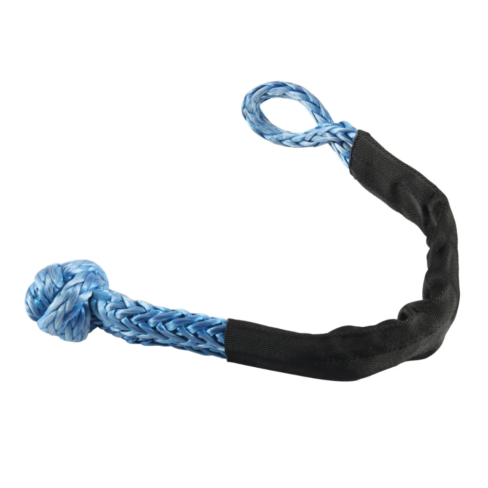 15 Tons 33500 pounds Amazon Hot Selling OEM Customized Logo Recovery Tow Strap Rope UHMWPE Soft Shackle