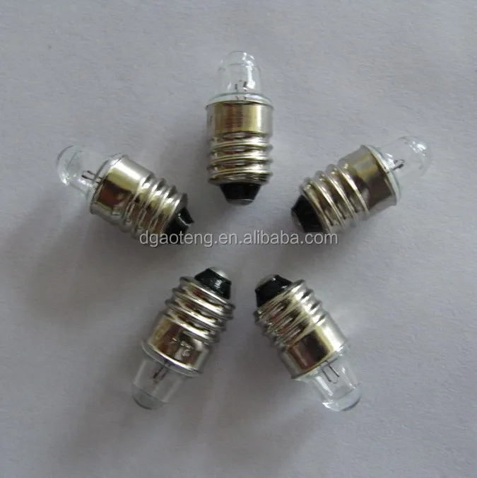 E10 spiral base glass lens bulb 2.2V0.25A medical flashlight spotlight bulb