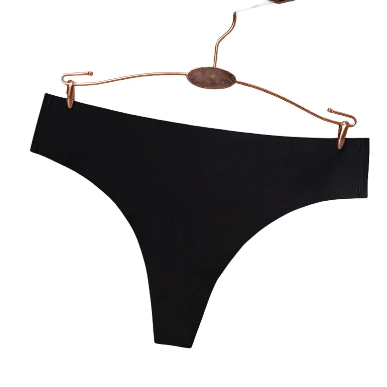 Unique Design Hipster Sexy Basic Buttery Stretch Seamless Thong T Back Soft Underwear String Bikini Briefs Women Girl
