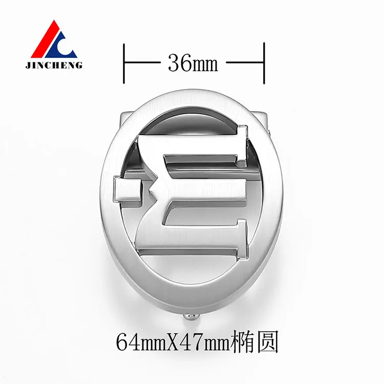 Belt manufacturer Design Your Own Private Silver Plating Custom Letter Logo Metal Brand Name Plate Belt Buckles