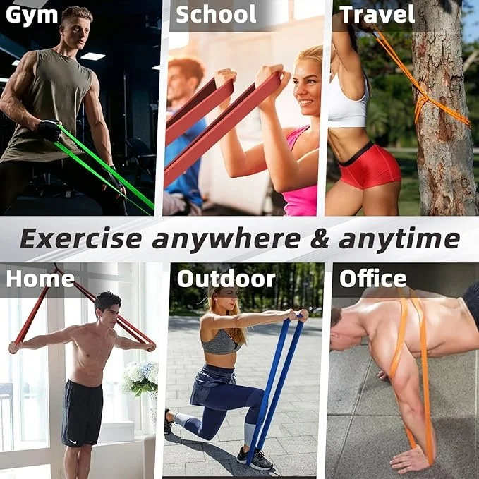 77LBS 35KGS Purple Natural Latex Exercise Band Gym Rubber Ultimate Range of Resistance Loop Fitness band