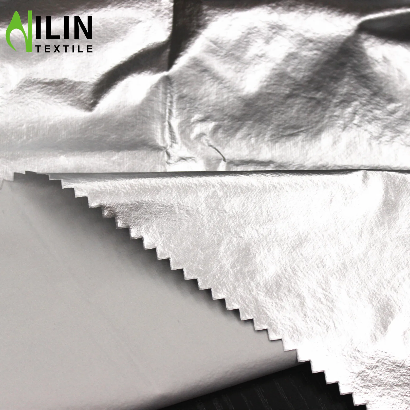 high quality soft flexible 20D nylon foiled fabric for down jacket manufacturer