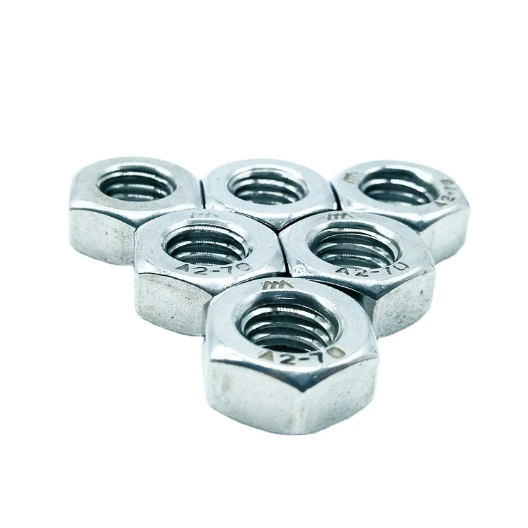 China factory directly sale DIN 934 ss 8mm  hex press nut for machine