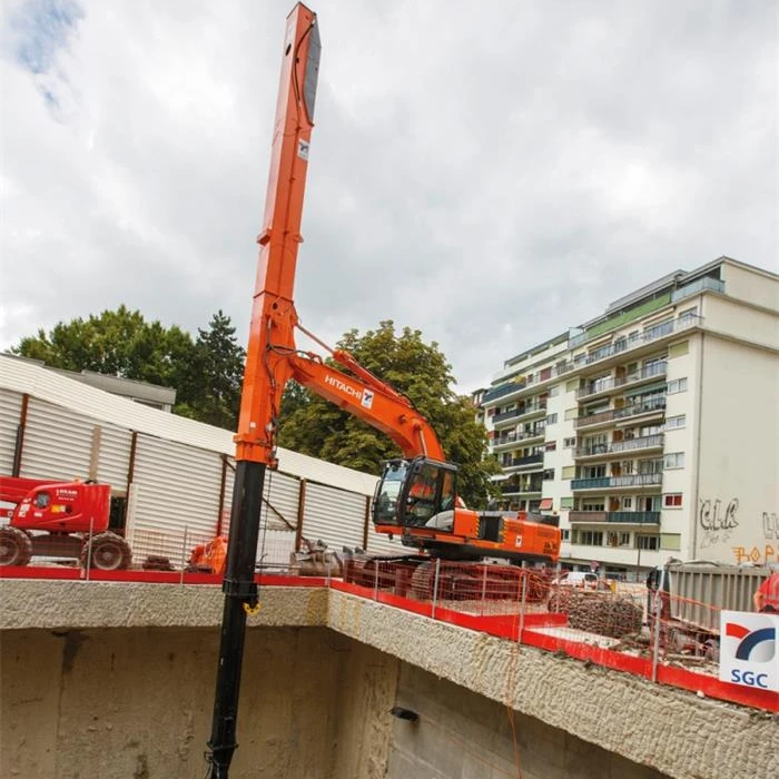 Factory Direct Sales High Quality 15-22m Telescopic Dipper Arm with 0.4m3 Clamshell for EC240