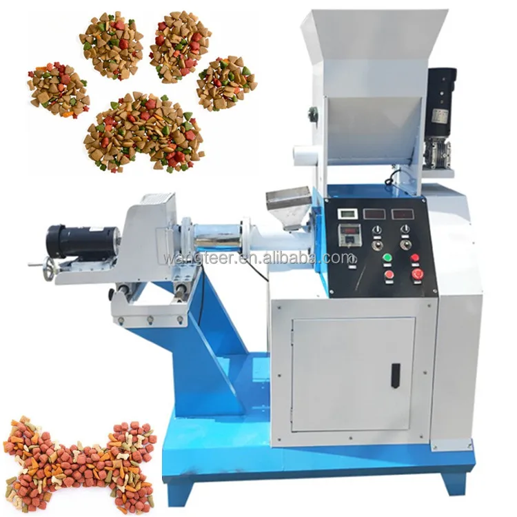 150KG/H Automatic Dry full production line Fish Cat Chicken Animal Pellet Extruder Dog Food Making Machine