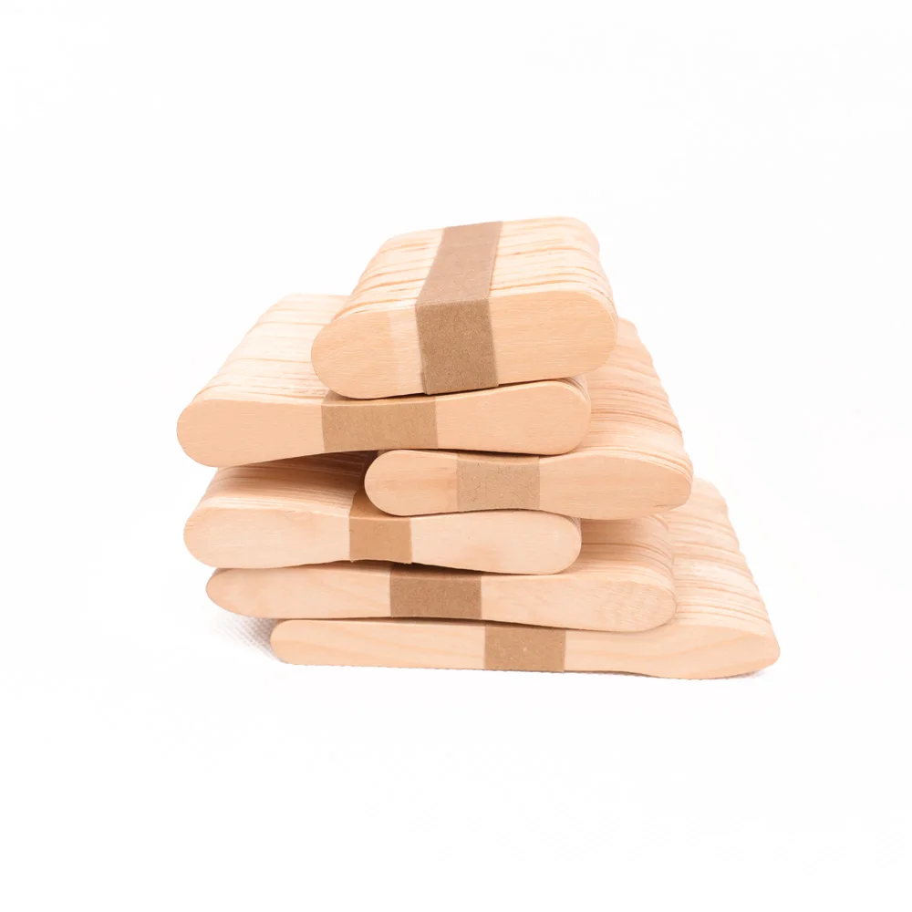 3.5-Inch Wood Ice Cream Spoons Stick Type Ice Cream Tools