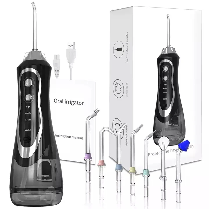 Private Logo Handheld Dental Teeth Cleaner Air Pick Flosser Waterproof Rechargeable Cordless Oral Water Irrigator