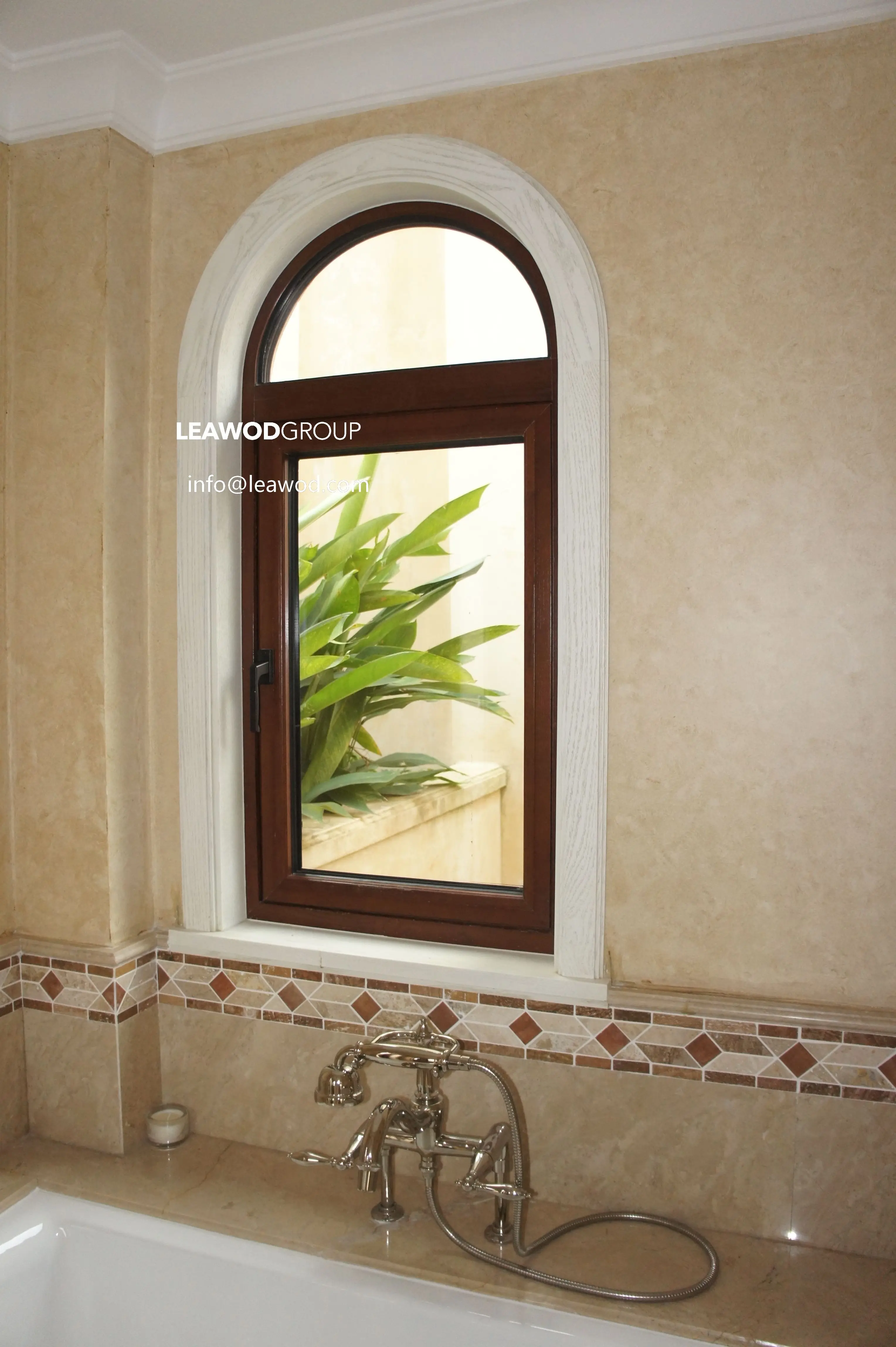 Seamless Welding Arched Window Factory Hot Sale Double Panel Glass customization Arc Smart Window