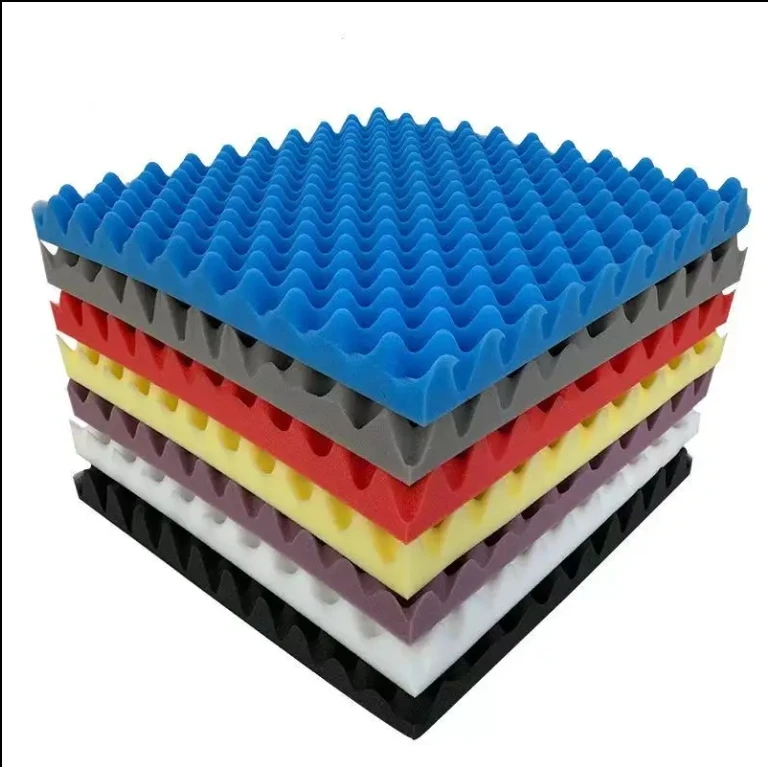 Sound Insulation Cotton Flame Retardant and Super Sound Attenuation Pyramid Shape Acoustic Foam Panels