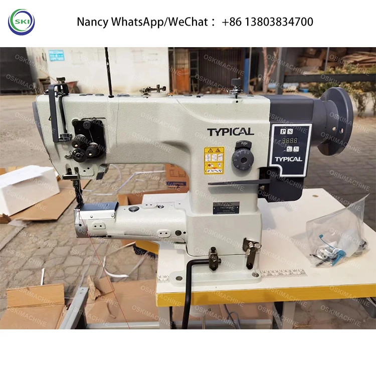 Industrial Leather Bag Sewing Machine Walking Foot Cylinder Bed Overlock Sewing Machine For Leather Car Seats