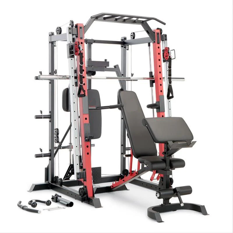 
Factory Directly Sale Commercial Gym Multi function Equipment Smith Machine with various accessories 