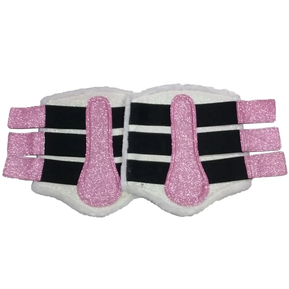 
HORSE BOOTS SPARKLY PINK GLITTER BRUSHING SHOES 