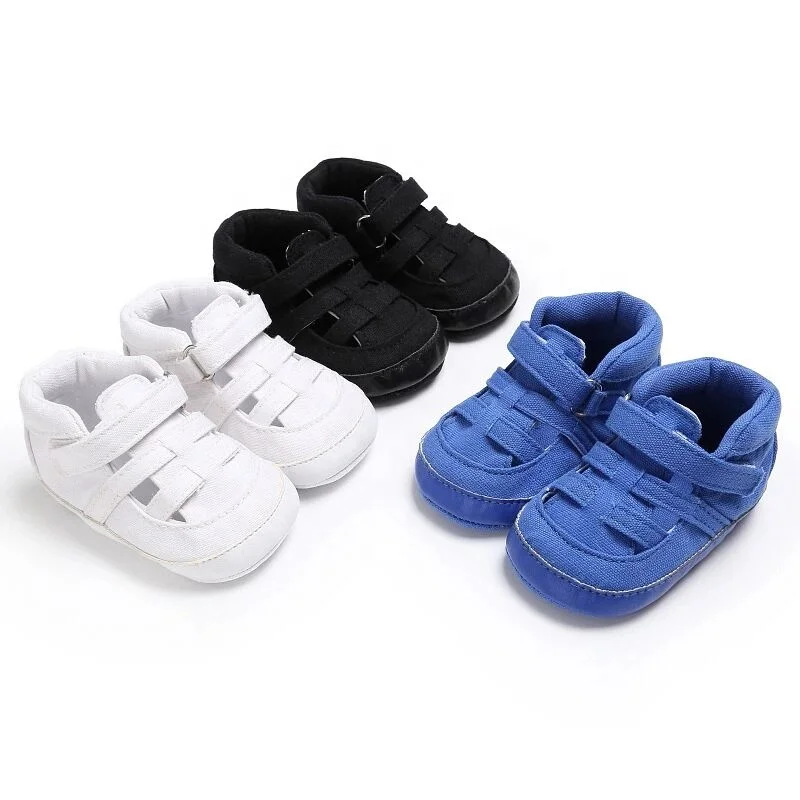 Toddler Cotton Canvas Sports Boy Slide Soft Infant Summer Baby Shoes Sandals