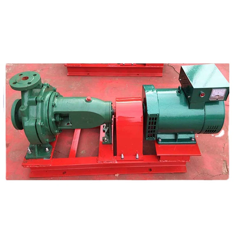 Small Discharge 10m~80m Water Head Brushless Induction Generator 3KW Radial Flow Turbine