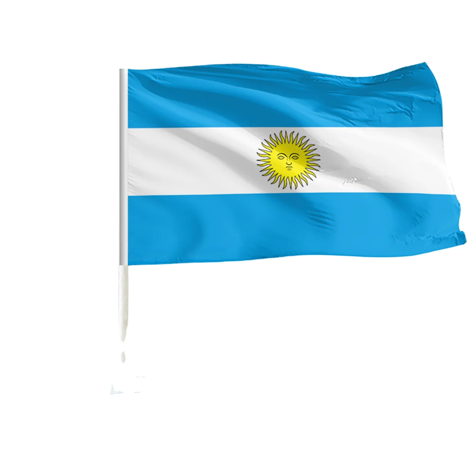 Quick delivery customized 3x5ft flag banner double-sided 100% polyester inventory in stock Argentine flag