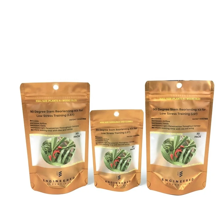 Wholesale Custom Printed Plastic Vegetable Corn Packaging Stand Up Mylar Agriculture Seeds Packaging Bag