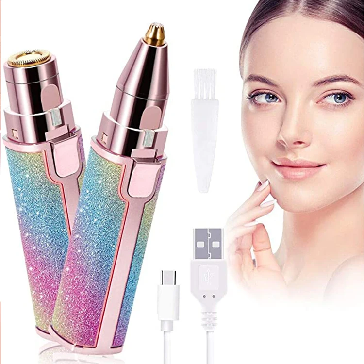 2021 New Trend Product Lady Beauty Supplier Mini Home Use Women Eye Brow Personalized Facial Nose Hair Clipper Eyebrow Trimmer