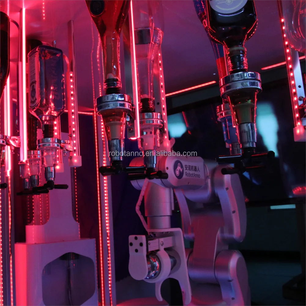 Automatic 6 Axis Robot Bartender Vending Machine Card Payment Cocktail Intelligent At Bar And Home Party