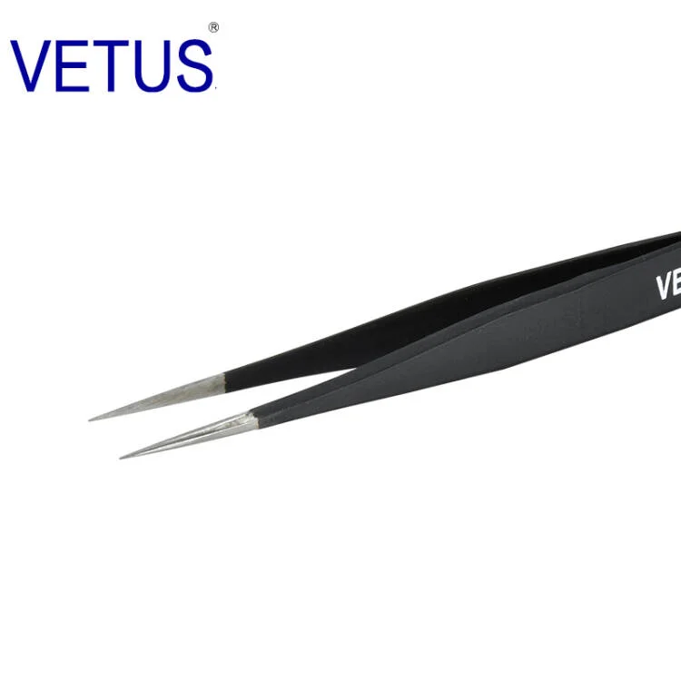 VETUS Popular Design Stand Extension Private Label Supply Set Eyelash Extension Tweezer With Your Own Logo