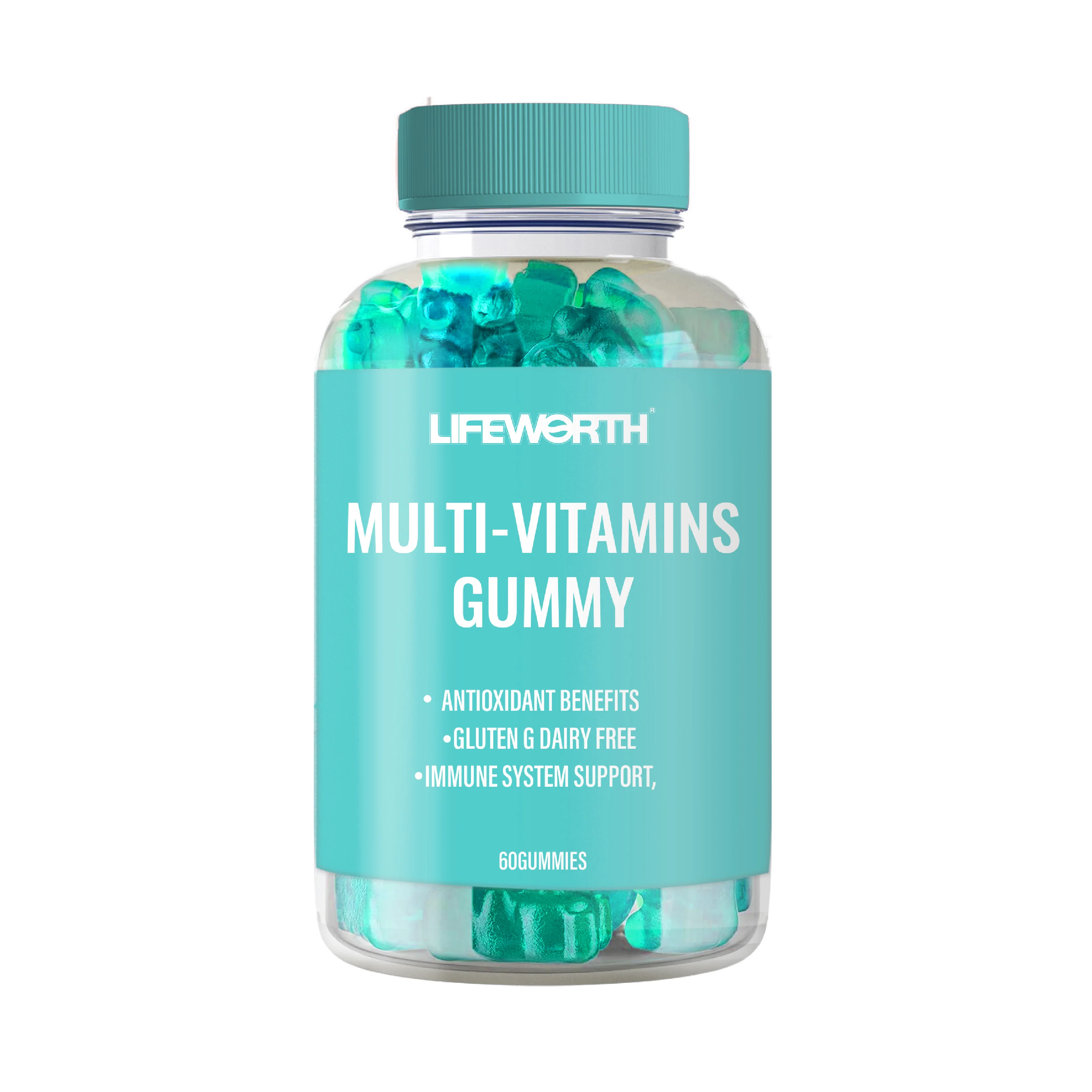 lifeworth Healthcare Supplement  Ashwagandha Sea moss Elderberry Biotin Apple Cider Vinegar Collagen Vegan Vitamins Gummies