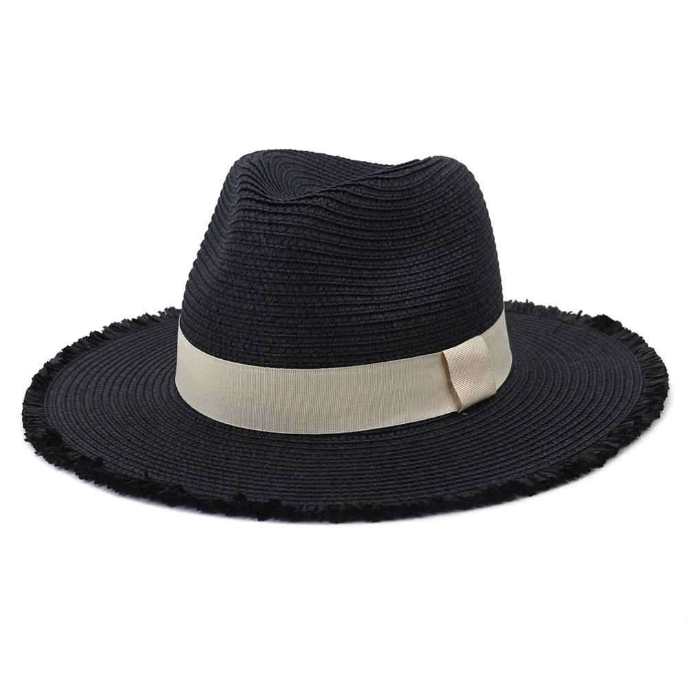 New Style 2022 Four Colors Beach Straw Hats Sun Block Fashion Colors Summer Autumn Men Women Unisex Outdoor Hats