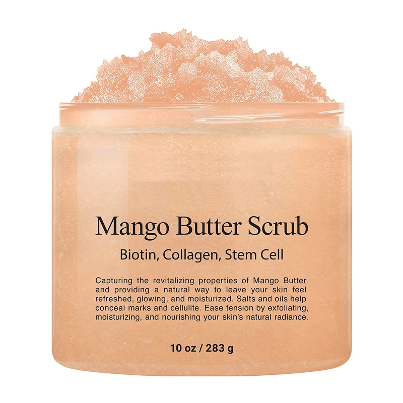 Wholesale Custom Logo Natural Bath Cleansing Whitening Organic fruit  Body Scrub For Hair