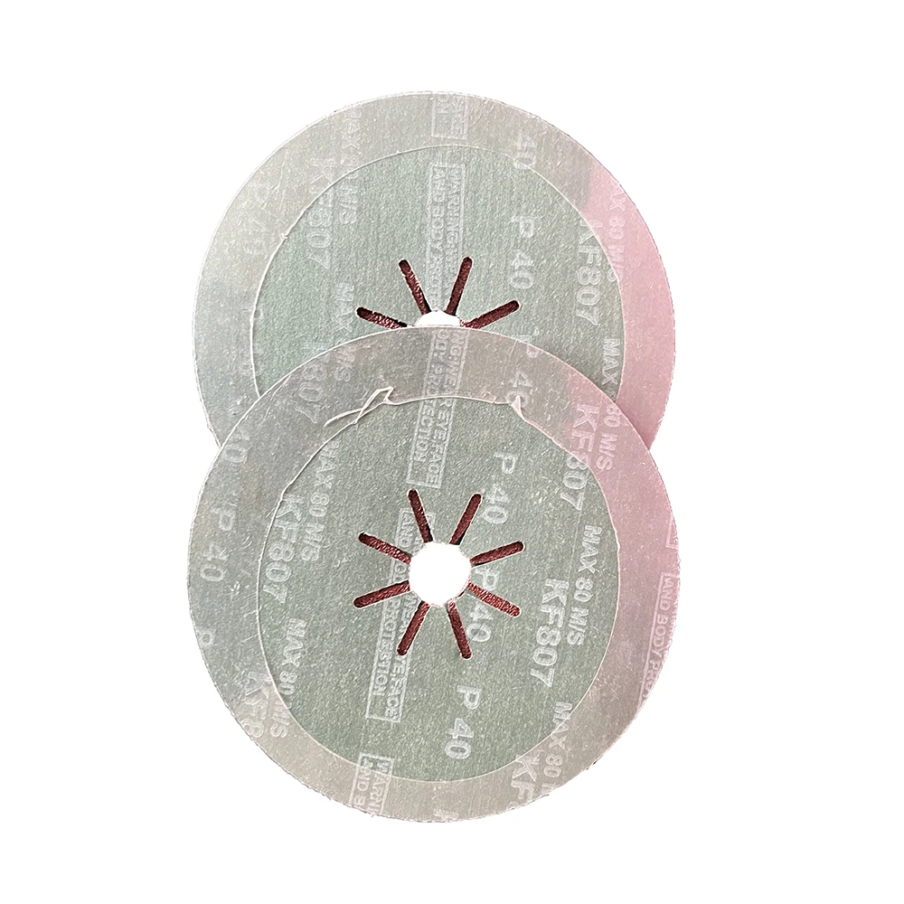 5' 0.6mm grit36 125 silicon carbide OEM 3M quality 125mm vulcanized fiber backing grinding sanding discs for metal marble