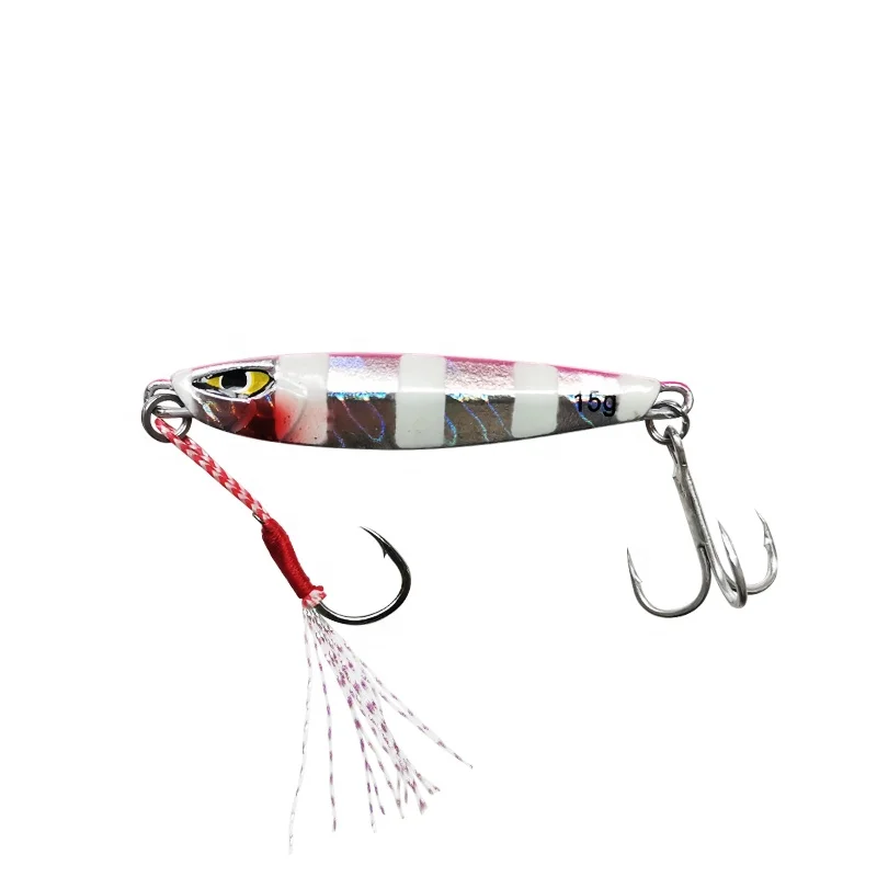 LUTAC 15g/20g/30g/40g/60g Bait Jig Metal Hard Fishing Lure  Fast Jigging Fishing Lure With Hook