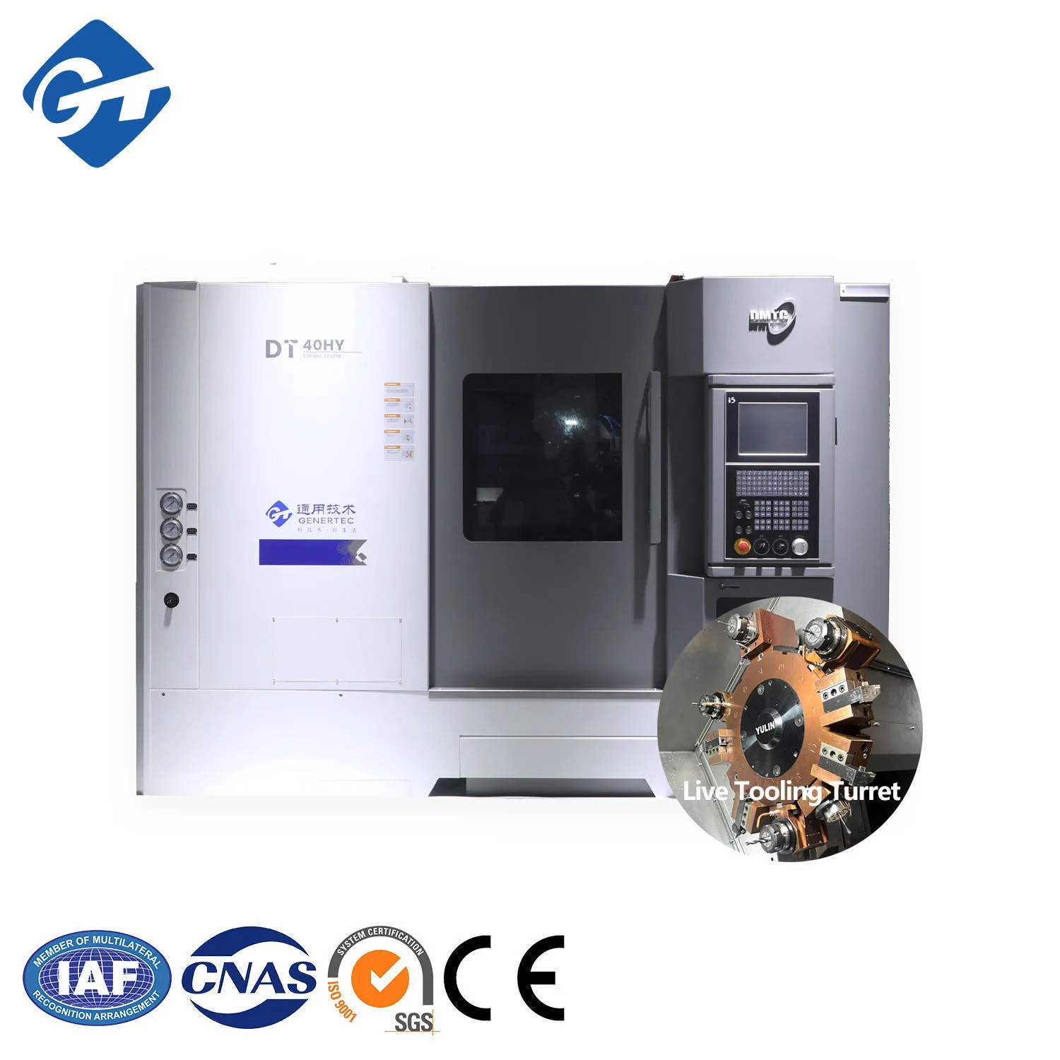 GT DMTG DT40HY 4 оси ЧПУ металлический токарный станок Live Tooling Torno Cnc горизонтальный китайский Многофункциональный