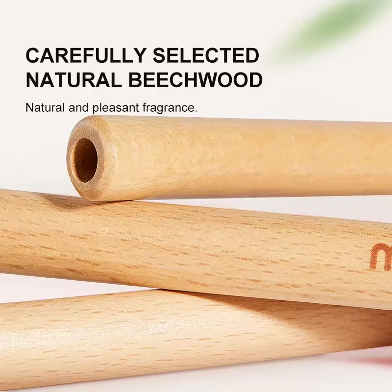 Wooden blowing ball toy adult kids floating suspended ball game blow pipe balance training sensory educational toys