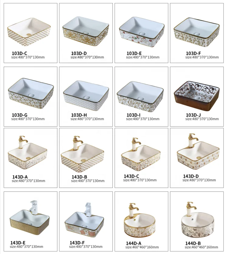 Fannisi Classic design ceramic Electroplating hand wash basin basin price in india