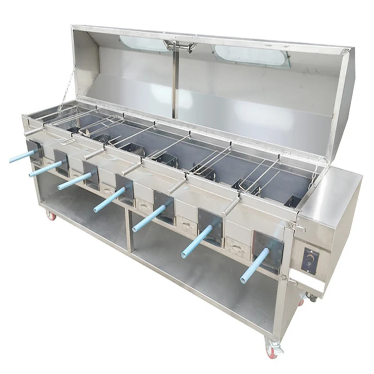 Commercial charcoal rotating bbq grill cyprus automatic bbq grill