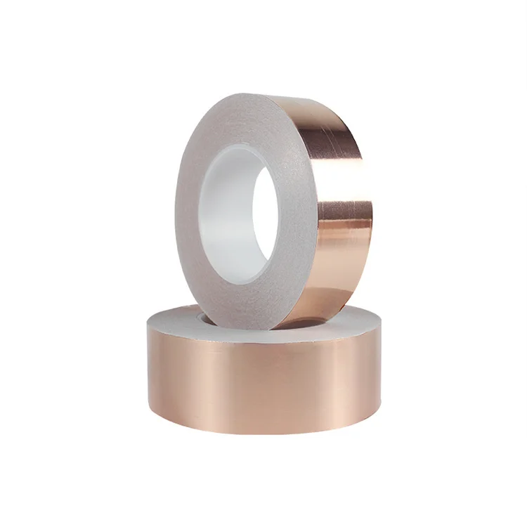 Self-adhesive single-sided conductive copper foil tape anti-interference shielding high temperature copper foil tape customised