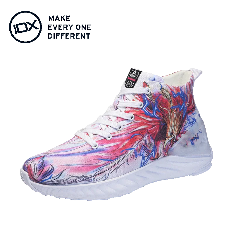 
2020 IDX Dynamic Trend Couple Graffiti Ladies Rubber Canvas Sports Shoes Men 