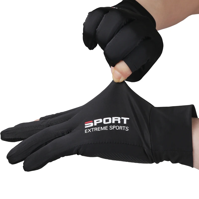 Riding Sun protection gloves for men and women outdoor high elasticity anti-slip ice silk gloves open finger Fishing Gloves