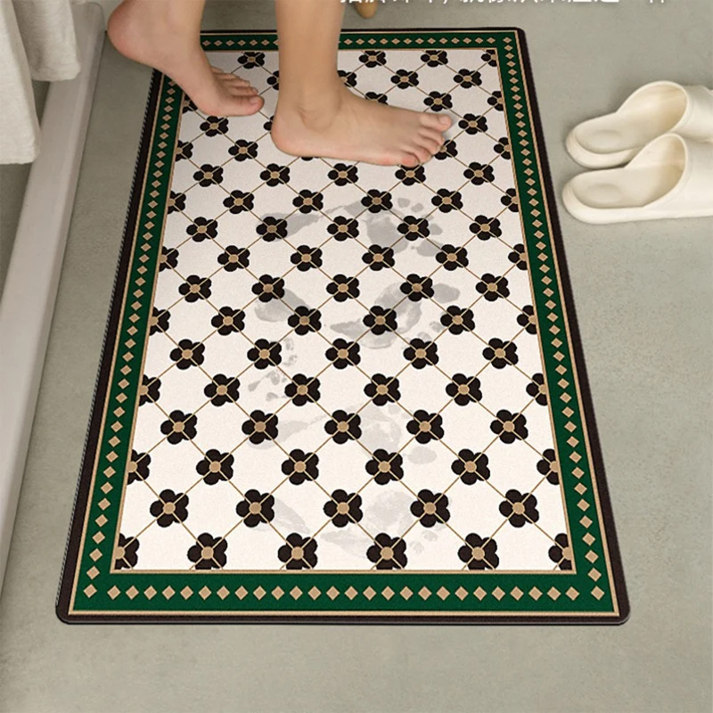 Bath waterproof mats for bathroom non slip super absorbent bath mat