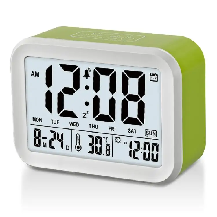 intelligent powerful functions smart light glowing talking digital workday alarm clock