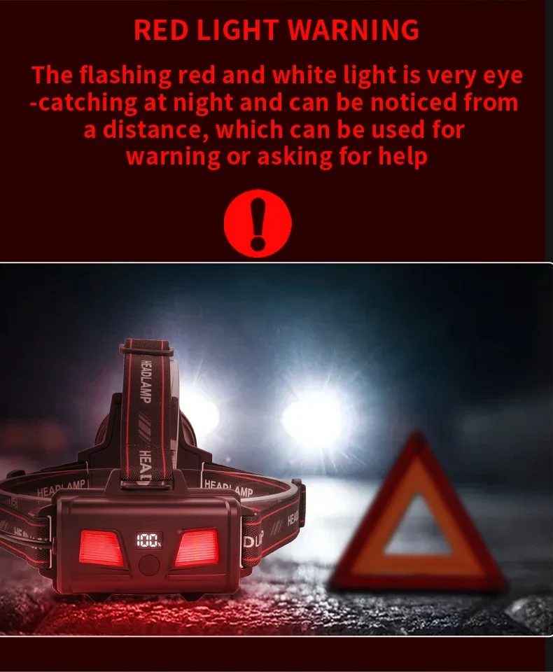 1500M Long Range Super Powerful Led Headlamp White laser Headlight USB Rechargeable Outdoor Fishing Head Flashlight Camp Lamp