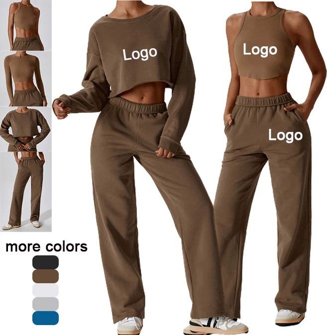 Custom Sports Ladies Activewear Workout Clothing Women Gym Fitness Set Sportswear Fitness Yoga Wear Women Sport Yoga Pants Sets